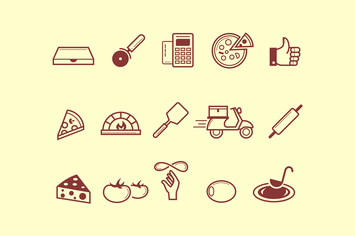 15 Pizza Icons