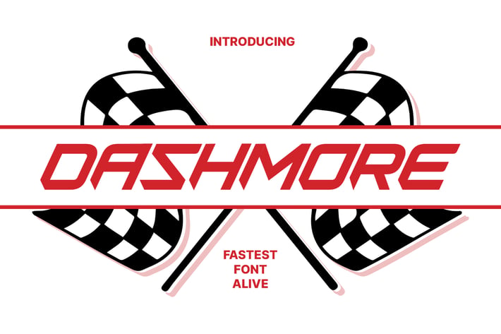 Dashmore - Fast Racing Fonts