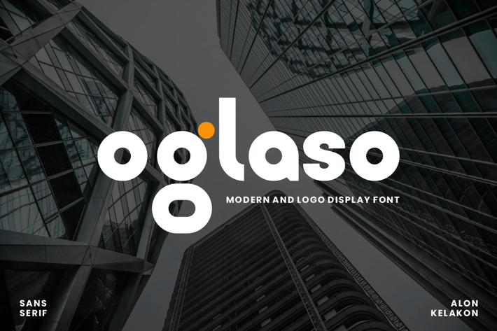 Oglaso - Modern Display & Logo Font