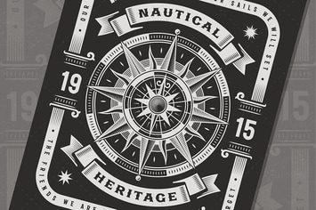 Vintage Nautical Heritage Typography