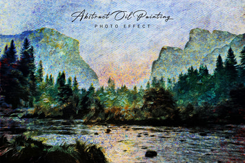 Abstract Oil Painting Photo Effect