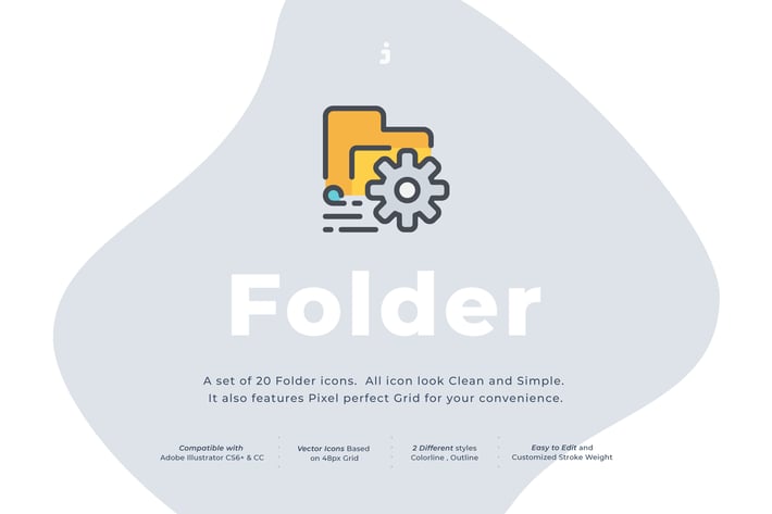 20 Folder icon set