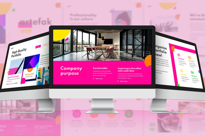 Artefak - Geometric Google Slide Template