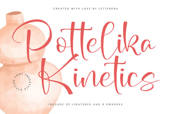 Pottelika Kinetics Freestyle Stylish Font