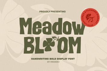 Meadow Bloom - Handwriting Quirky Font