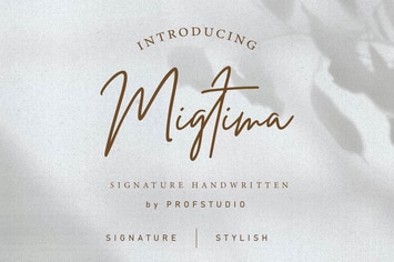 Migtima - Signature Handwritten Font