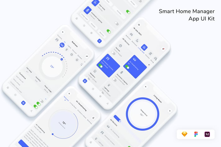 Smart Home Manager App UI Kit