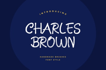 Charles Brown Handmade Brush Font
