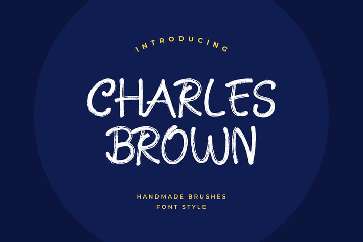 Charles Brown Handmade Brush Font