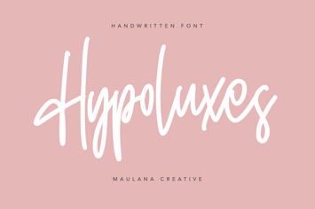 Hypoluxes Handwritten Signature Brush Typeface