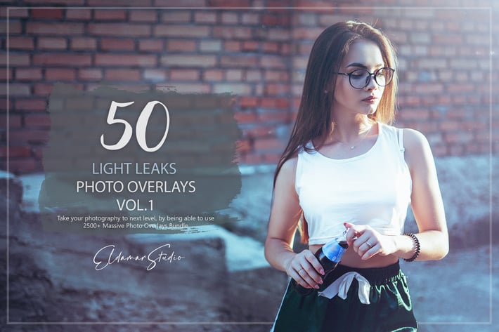 50 Light Leaks Photo Overlays - Vol. 1