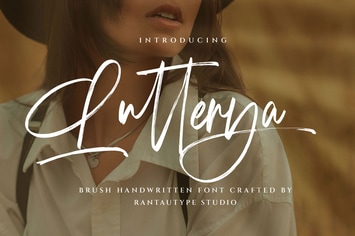 Lutterya Brush Handwritten Font