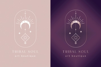 Premade Tribal Soul Designs for Blog. Feminine.