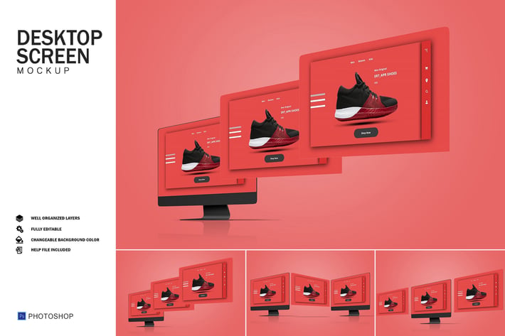 Desktop Screen Mockups