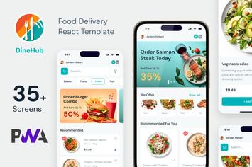 DineHub - Food Delivery React Mobile App