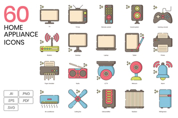 60 Home Appliance Icons
