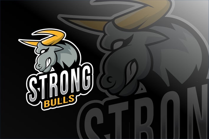 Strong Bulls Esport Logo Template