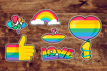 LGBTQI Pride Stickers Set