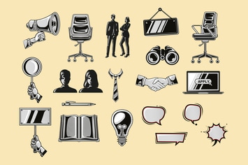 Employee Illustration Set 