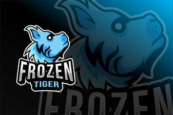 Frozen Tiger Esport Logo Template