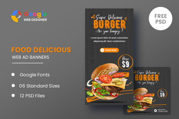 Food Delicious Animated Banner GWD