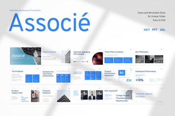 Associé-Pitch Deck and Business Presentation