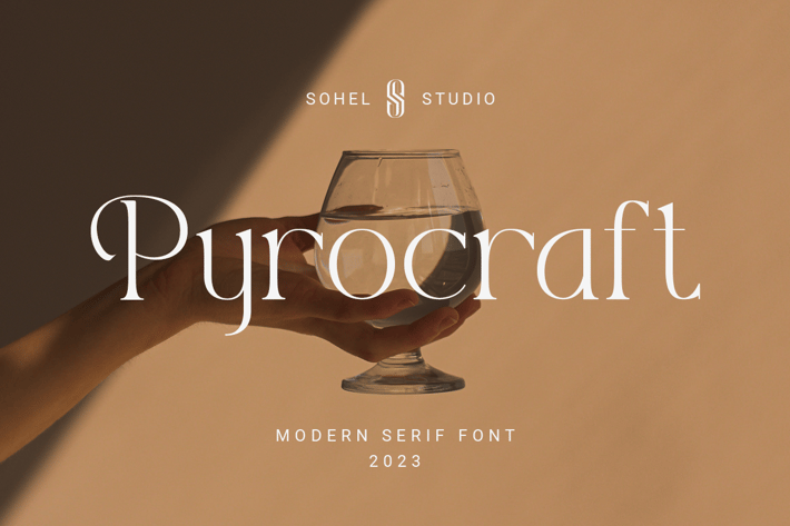 Pyrocraft - Modern Editorial Typeface