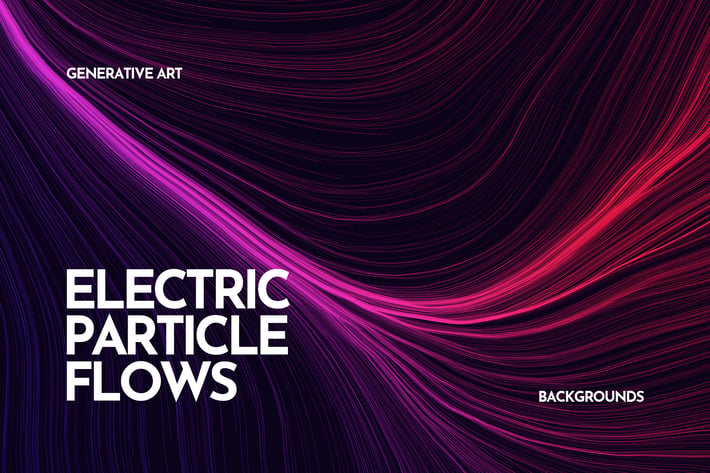 Electric Particle Flows Backgrounds