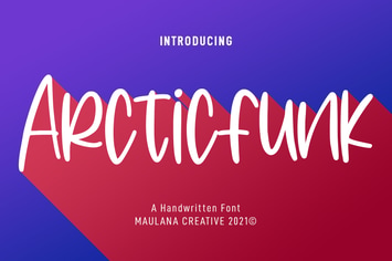 Arcticfunk Handwritten Font