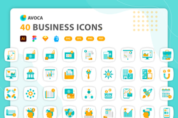 Avoca - Business Icons