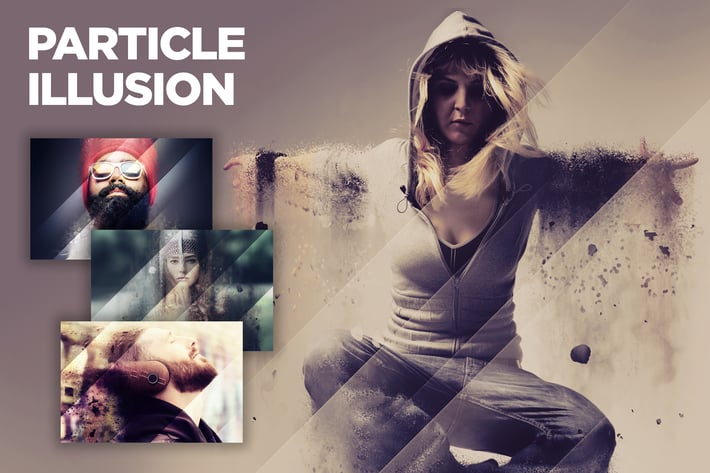 Particle Illusion CS3+ Photoshop Action
