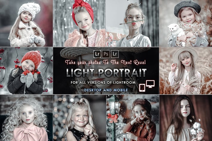 Light Portrait Presets Mobile and Desktop 
