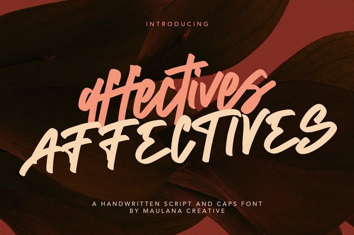 Affectives Handwritten Script Brush Font