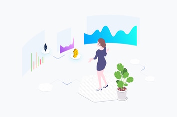 Exchange Cryptocurrency Isometric Illustration