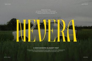 Nevera Vintage Serif Font Typeface