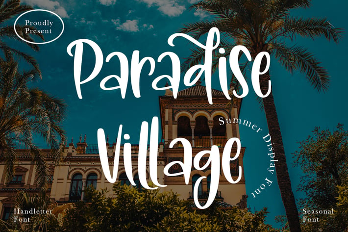 ParadiseVillage - Summer Display Font