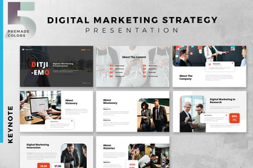 Digital Marketing Strategy Keynote Slide