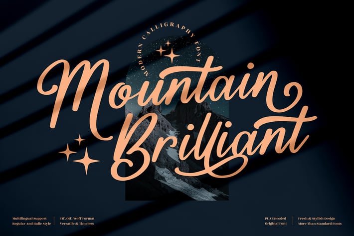 Mountain Brilliant Modern Script