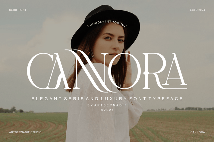 Cannora - Elegant Serif And Luxury Font Typeface