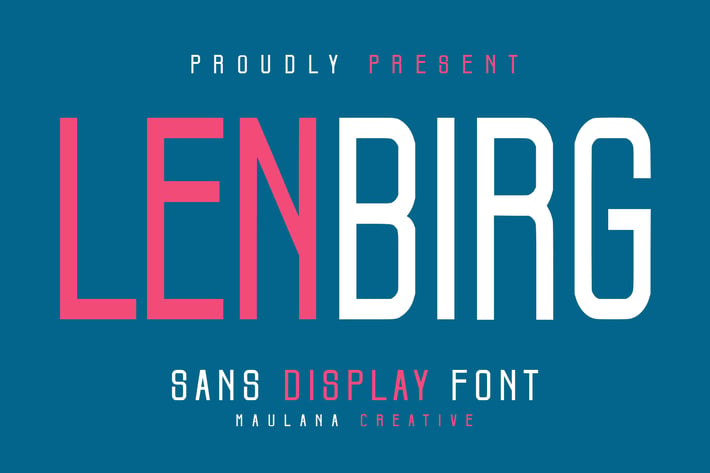 Lenbirg Sans Display Font