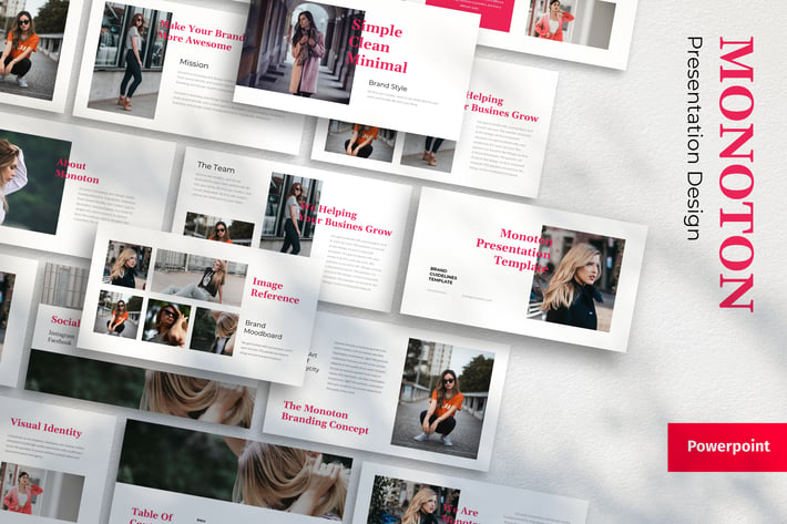 Monoton - Presentation Design Template Powerpoint