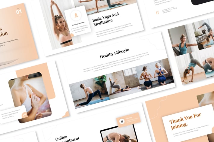 Yoga Class Keynote Presentation Template