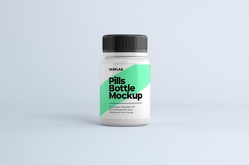Medical Pill Bottle Mockup