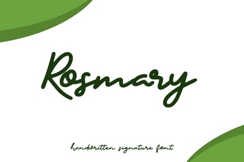 Rosmary - Handwritten Signature Font
