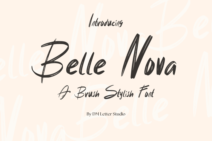 Belle Nova – Stylish Brush Font