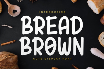 Bread Brown - Display Handwriting Font