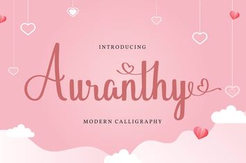 Auranthy | Modern Calligraphy Font
