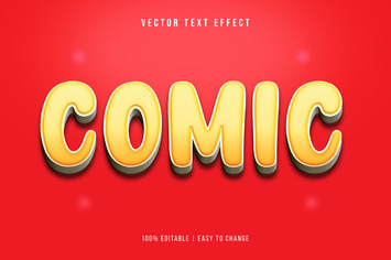 Comic 3D Text Effect - Cartoon Style