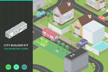 Lopo Isometric Icon Pack & City Builder