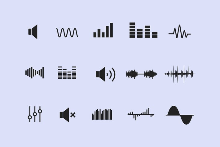 15 Sound Wave Icons